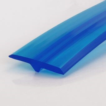 extruded belts t-profile blue