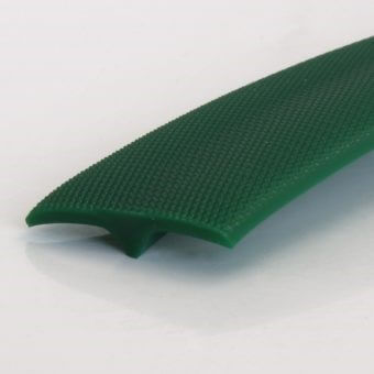 extruded belts t-profile green